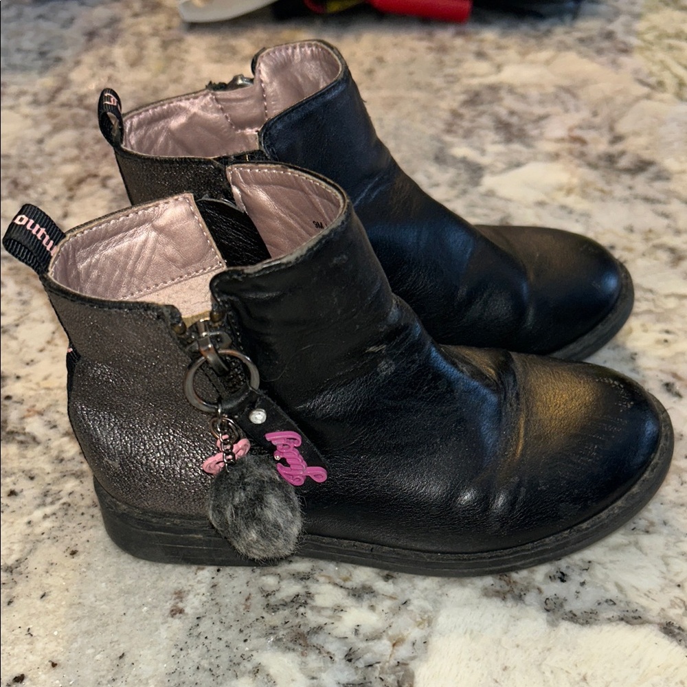 Juicy Couture Black and Pink Kids Boots